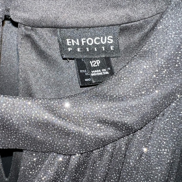 TWO  Black/ Silver Bridesmaid Dresses - Picture 3 of 4